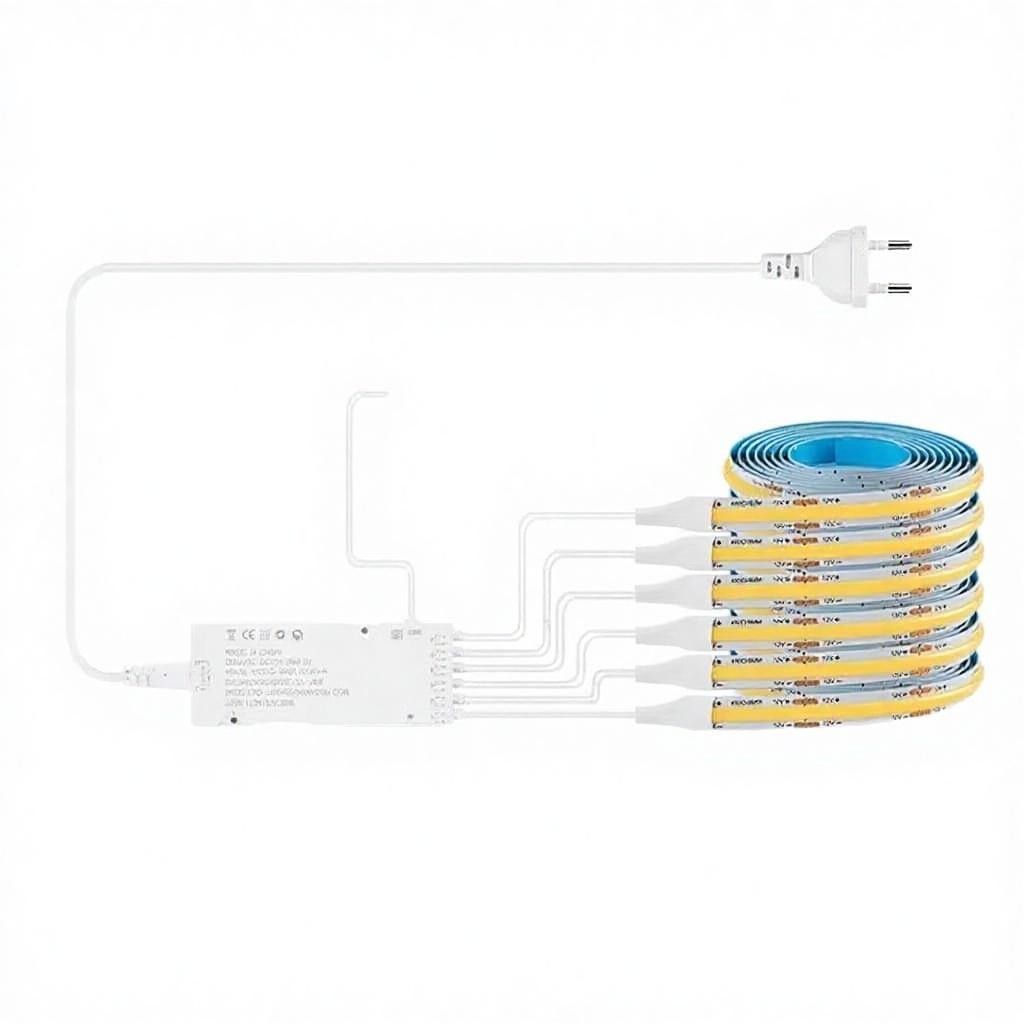 Dimmable COB LED Strip Light RoHS CE Touch Controller Home Lighting LED