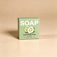 Ensemble de boîtes à savon en carton rigide écologique personnalisable avec gaufrage et laminage mat pour emballage cadeau
