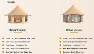 <span class=keywords><strong>Tenda</strong></span> Glamping di Alta Qualità per Hotel Esterni con Telaio <span class=keywords><strong>in</strong></span> Acciaio e Copertura <span class=keywords><strong>in</strong></span> PVDF per Strutture Ricettive Vacanziere - Product Image 5