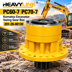 Boîte de vitesses d'orientation pour excavatrice Komatsu PC60-7 PC70-7, réducteur rotatif 201-26-00130 pour engins de construction - Product Image 1