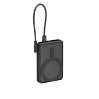 Batterie externe magnétique sans fil 10000mAh ultra portable avec câble, affichage LED, charge rapide PD 15W, vente en gros directe usine