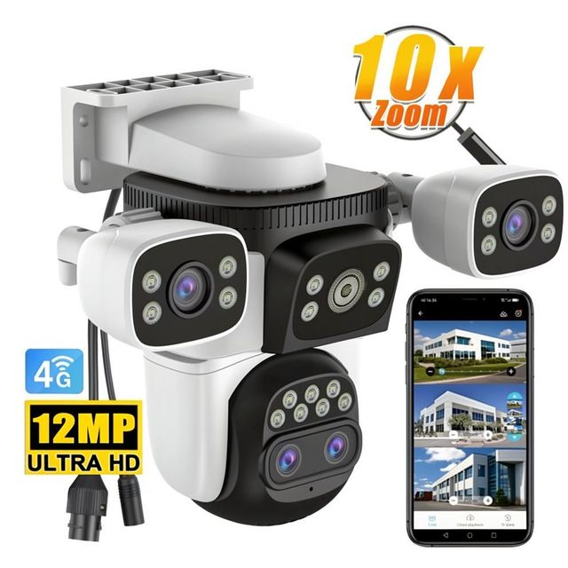 CS621ZS Hot Selling Multilens Camera No Blindspots Smart Wireless Security Camera Outdoor Four Lens IP Network CCTV WIFI Camera