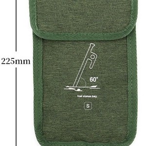Bolsa de Almacenamiento para Estacas de Tienda de Campaña, Oxford, 225 mm, Accesorios para Camping - Product Image 1