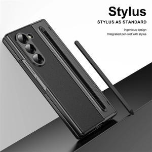 Funda de Teléfono de Cuero PU Electrochapada de Lujo para Samsung Z Fold 3 4 5 6 7 con Protector de Pantalla HD Integrado y Cubierta Rígida - Product Image 3