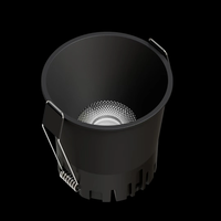 Mini projecteur LED COB anti-éblouissement en aluminium 3W-15W, dimmable, 110V-220V, éclairage intérieur à montage au plafond