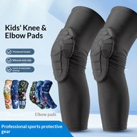Genouillères et Coudières de Compression Rembourrées Personnalisées pour Enfants et Jeunes, Respirantes, Anti-Collision, en Polyester, Fermeture Magnétique, Séchage Rapide, pour le Sport