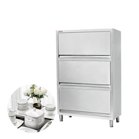 Lemari Peralatan Dapur Stainless Steel Berdiri Sendiri, Lemari Penyimpanan Peralatan Makan, Lemari Penyimpanan Industri, Peralatan Restoran Pabrik