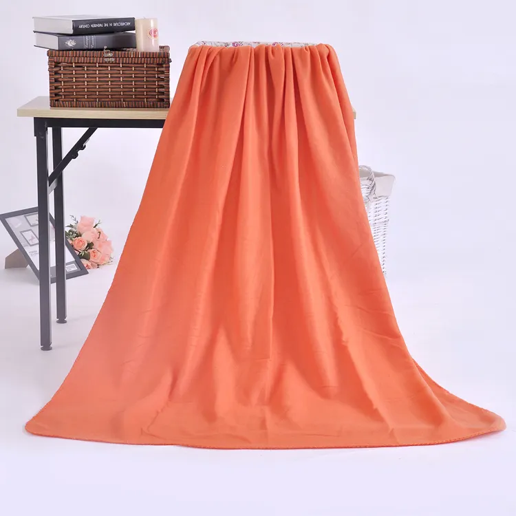 100% poliestere solido confortevole all'ingrosso polare pile coperta a buon mercato coperte