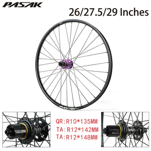 Jeu de roues <span class=keywords><strong>arrière</strong></span> <span class=keywords><strong>VTT</strong></span> PASAK en alliage d'aluminium avec frein à disque, <span class=keywords><strong>26</strong></span>, 27,5, 29 <span class=keywords><strong>pouces</strong></span>, <span class=keywords><strong>axe</strong></span> à dégagement rapide pour <span class=keywords><strong>VTT</strong></span> - Product Image 3