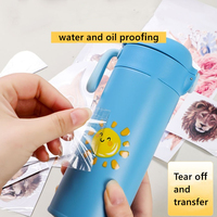 Autocollants de transfert thermique personnalisés en gros avec logo, étiquettes plastisol personnalisées, film sérigraphié prêt à l'emploi pour autocollants de transfert thermique