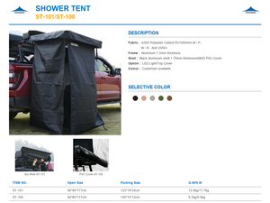Vendita calda da campeggio per esterni tenda da doccia con guscio in alluminio forma quadrata e tessuto in tela nuova scelta per <span class=keywords><strong>i</strong></span> <span class=keywords><strong>cercatori</strong></span> <span class=keywords><strong>di</strong></span> avventura - Product Image 6