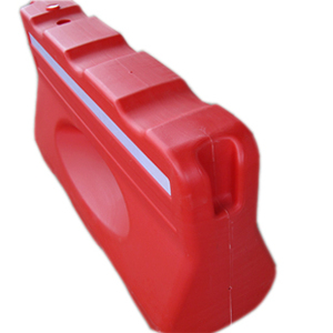 Barriera stradale nuovo materiale che soffia barriera riempita d'acqua di traffico in plastica rossa - Product Image 2