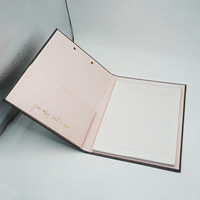 Porte-documents de bureau personnalisé à couverture rigide en plastique PP et cuir, formats A5 A6, pour rangement de documents scolaires, boîte décorative à motifs