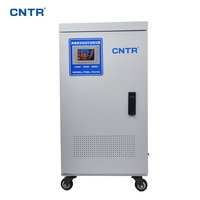 Régulateur de tension automatique servo CNTR TND3-15KVA monophasé 220V AC avec écran LCD AVR pour appareils électroménagers et de bureau