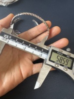 Yiwu Aceon acier inoxydable Surface bombée Stockment bijoux brillant polonais tresse profonde Texture manchette Bracelet