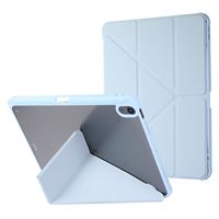 Pro11 Y Fold 10.2 étui en cuir pour iPad Mini6 housse de protection avec fente pour stylo coque en acrylique dur compatibilité de 10e génération
