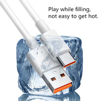 Kabel Data tipe-c USB3.0 66W 6a, kabel komputer ponsel kecepatan tinggi, kabel pengisian daya USB tipe-c, kabel Data 1m 3ft