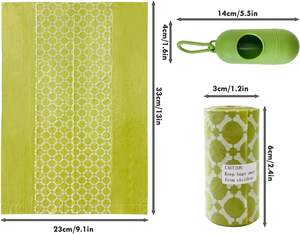 Sacs à ordures en plastique compostables Sacs de nettoyage et de toilettage jetables parfumés pour chiens - Product Image 4