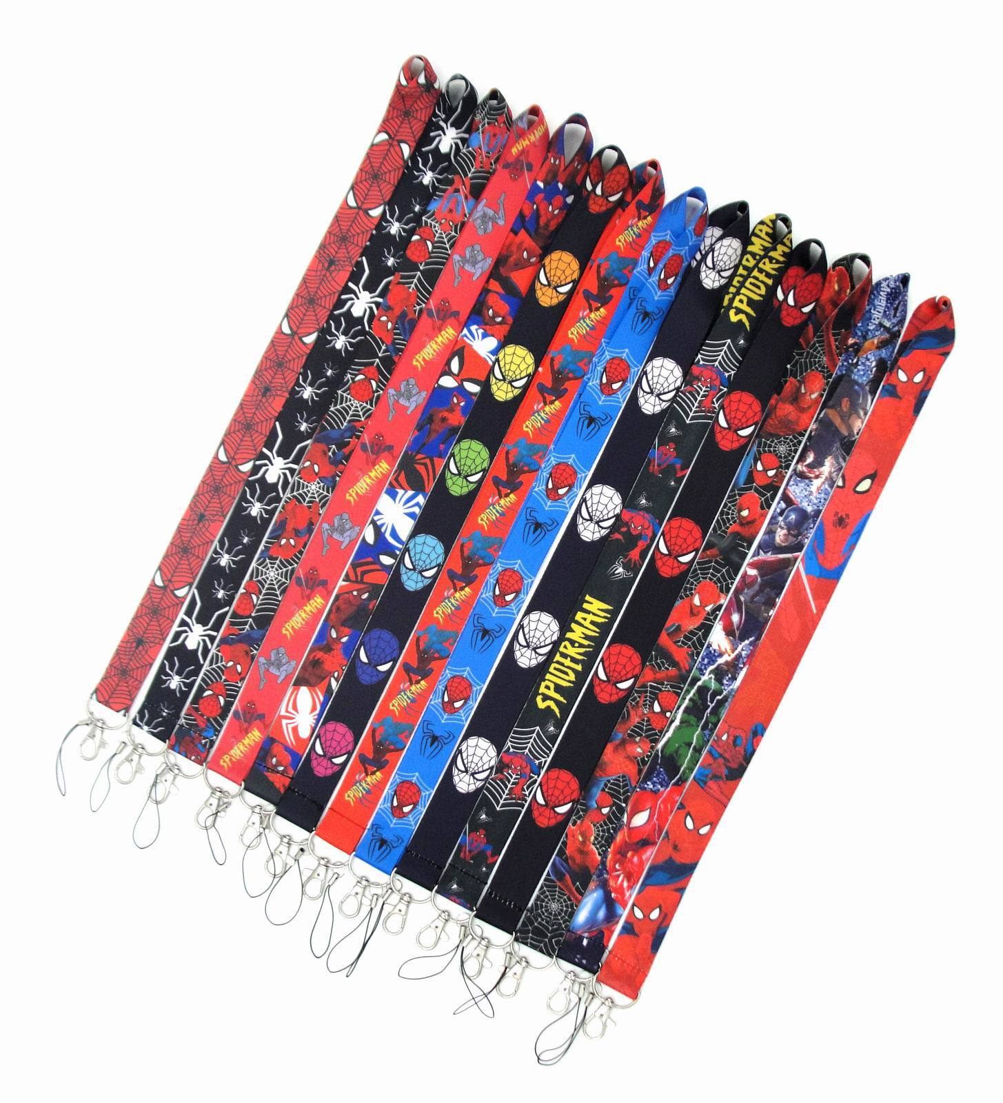 Hot Sale High Quality Cute Cartoon Spider Man Lanyards Fashion Marvel Design Lanyard Wholesale Promotional Gift Lanyards Custom Image 3