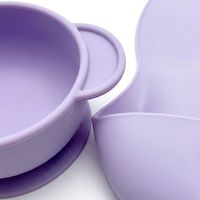 Ensemble de bols pour bébé en silicone personnalisé en forme d'éléphant, sans BPA, avec ventouse, cuillère et bavoir, kit de démarrage pour l'alimentation des nourrissons en 3 pièces, qualité alimentaire