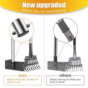 Proveedor de fábrica: ¡Gran oferta! Recogedor de excrementos para perros y gatos, de plástico resistente con mango largo y brazo de metal inoxidable, fácil de limpiar. - Product Image 4