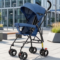 Chariot tout-terrain pliable pour tout-petits avec double freinage sur les roues arrière, prix d'usine JXB