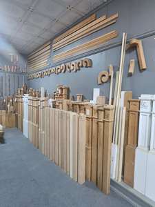 Phong cách mộc mạc bằng gỗ lan can newel bài sồi Poplar trang trí trang trại phong cách newel bài - Product Image 4