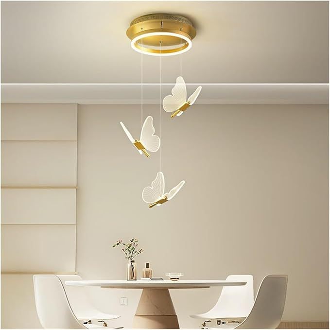 Indoor Hotel Livingroom Chandelier Light Luxury Led Modern Butterfly Style Stair Chandelier Pendant Lighting · image 4
