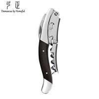 Ensemble cadeau d'ouvre-bouteille Laguiole 6 pièces - Ouvre-bouteille en acier inoxydable écologique et durable avec manche en bois de wengé, boîte cadeau élégante