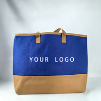 Tas Tote Kanvas Warna-Warni Trendi dan Luas dengan Lapisan Laminasi, Logo Dapat Disesuaikan untuk Piknik Luar Ruangan dan Aktivitas Musim Panas