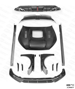 ชุดแต่งคาร์บอนไฟเบอร์ ZNDR สำหรับ Audi A3 S3 พร้อมลิ้นกันชนหน้า CMST, ดิฟฟิวเซอร์, สปอยเลอร์, ฝากระโปรง, สเกิร์ตข้างแบบติดตั้งเอง - Product Image 2