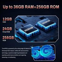 Oukitel Wp55 6.6 Fhd + 12 + 256gb 5g Smartphone robuste 11000mah 33w 108mp caméra double Sim résistant à l'eau Nfc écran LCD téléphone à main