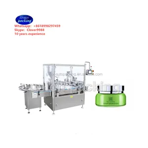 Automatic sun cream bottle filling capping machine,toner bottle filling capping machine for wholesales