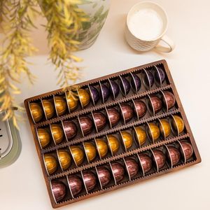 Support de rangement pour dosettes de café en bois d'acacia, compatible avec les dosettes, organiseur de tiroir, support de rangement, conteneur pour capsules, pour bar à café - Product Image 3