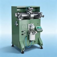 Nouvelle machine d'impression sérigraphique semi-automatique Meichao à écran conique incurvé pour tubes, plastique, verre, papier, gobelets, bouteilles, bocaux et canettes