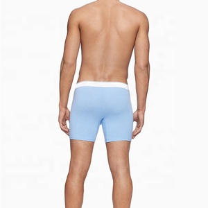 Boxer da <span class=keywords><strong>uomo</strong></span> in cotone bianco personalizzato di alta qualità biancheria intima in maglia traspirante in scatola - Product Image 4