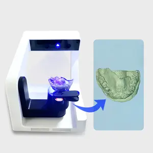 制造商便携式快速扫描蓝光数字台式牙科实验室3D扫描仪，用于印模计算机辅助设计凸轮
