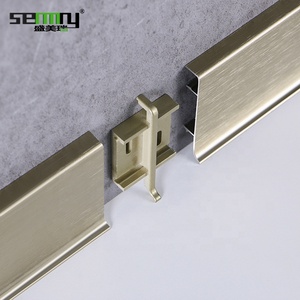 Moq1000pz strisce per <span class=keywords><strong>bordi</strong></span> con finiture moderne battiscopa profilo in alluminio bordo battiscopa champagne spazzolato battiscopa battiscopa - Product Image 2