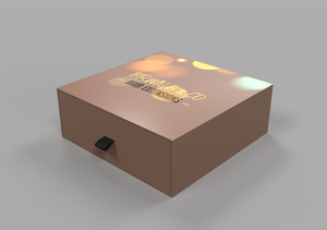 Caja de regalo de cartón rígido con logotipo de impresión personalizado, caja de regalo al por mayor deslizante con cinta, fabricante de China - Product Image 2