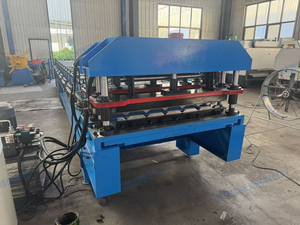 Machine de formage et d'archetage de tôles trapézoïdales, machine de formage de tôles de toiture en acier galvanisé avec pliage en arche CE - Product Image 3