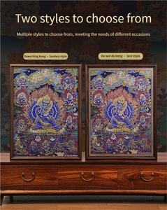 Dipinto Tangka <span class=keywords><strong>Da</strong></span> Weide King Kong in Ottone e Legno Massiccio, Murale per Sala <span class=keywords><strong>da</strong></span> Tè, Adatto Come Regalo Portafortuna per Ospiti Nobili - Product Image 5