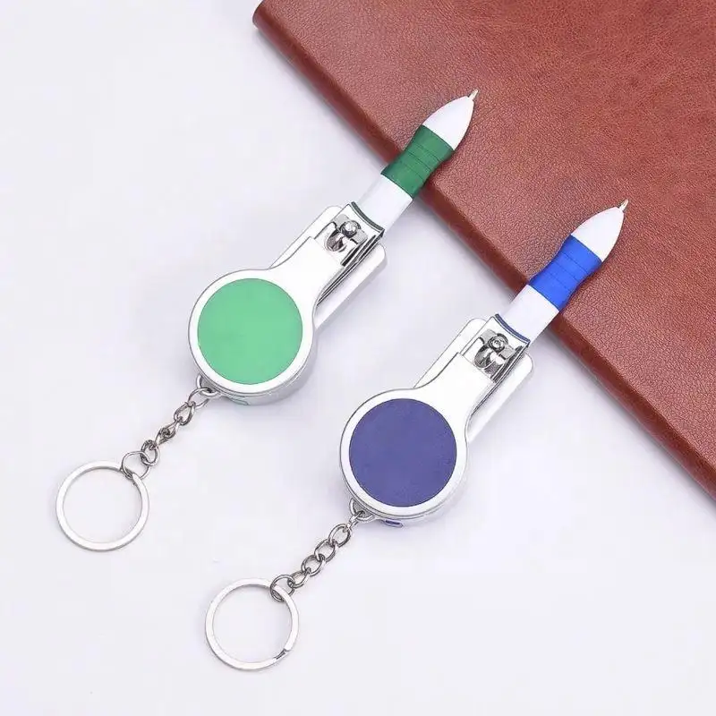 Most popular creative oem ballpoint pen cute metal pen with ballpoint With nail clippings and little mirrors