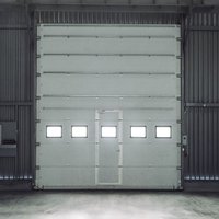 Porte sectionnelle industrielle personnalisée, rapide, intelligente, classique, résistante au vent, pour entrepôts