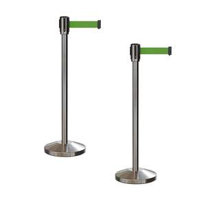 Regolabile 2 metri di lunghezza 6.5 'retrattile cintura <span class=keywords><strong>Stanchion</strong></span> Custom coda barriere cintura - Product Image 5