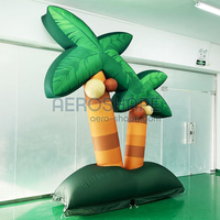 Usine scène décoratif gonflable cocotier Performance géant gonflable plante accessoire gonflable arbre fond