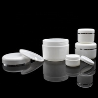 Großhandel Farbige PP-Kunststoff-Körpercreme-Tiegel mit Schraubverschluss 30ml 50ml 100ml 250ml 10ml 20ml 150ml 200ml Kunststoff-Kosmetiktiegel