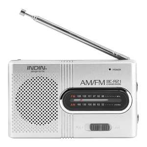 Radio AM FM Portátil de Fábrica BC-R21 71g 96x58x23mm con Antena Telescópica y Altavoz Integrado para Personas Mayores, Práctica Matutina y Uso Doméstico - Product Image 1