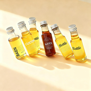 Bouteilles miniatures en plastique PET transparent <span class=keywords><strong>de</strong></span> 50 ml, 120 ml, 150 ml pour l'alcool, le whisky, le vin, les spiritueux, les shots avec <span class=keywords><strong>bouchon</strong></span> en aluminium - Product Image 3