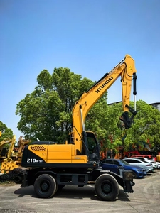 Excavadora de Corea usada de bajo precio Hyundai 210W-9T Excavadora de ruedas usadas de 21 toneladas a la venta - Product Image 6