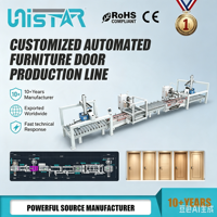 Ligne de production complète pour la fabrication de portes d'armoires de cuisine, ligne de traitement automatique des panneaux de meubles en bois